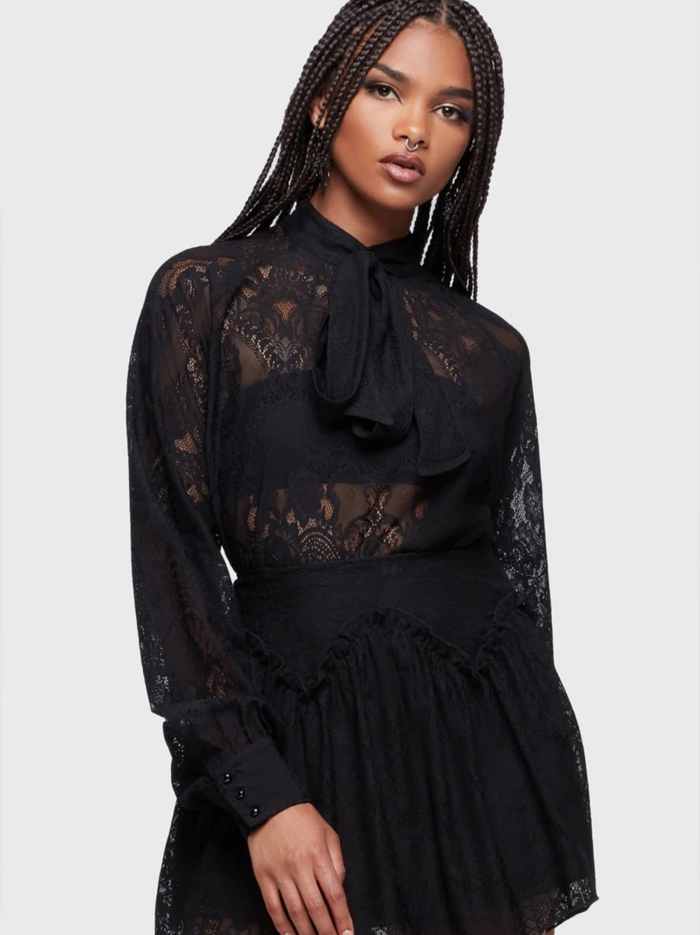 KillStar MIDNIGHT DANCE BLOUSE Whimsy Witch Blouse Size S